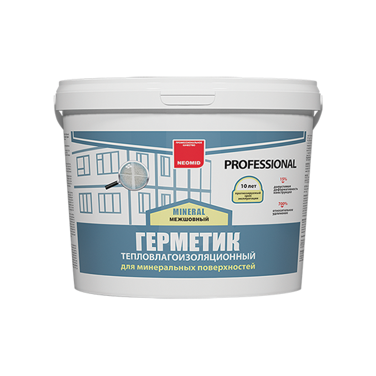 Изображение товара Герметик строительный Neomid mineral Professional серый 3 кг