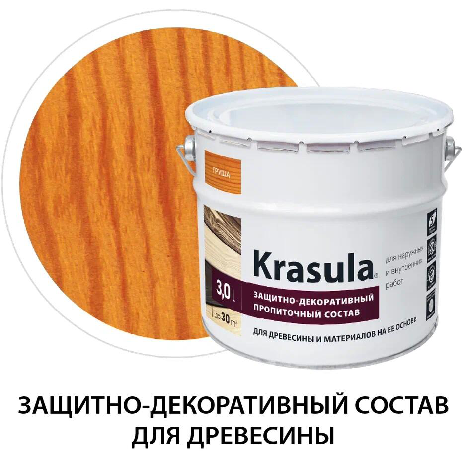 Изображение товара Защитно-декоративный антисептик НОРТ Красула груша 3 л высокая защита Изображение товара Защитно-декоративный антисептик НОРТ Красула груша 3 л высокая защита