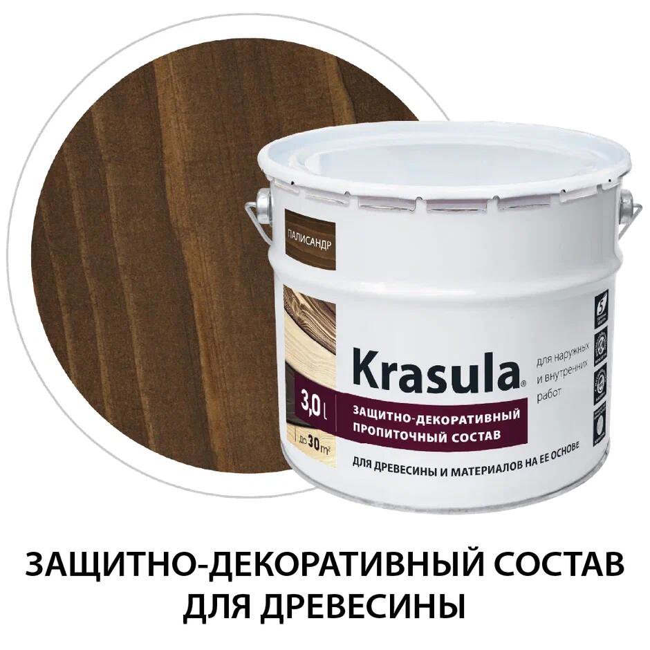 Изображение товара Защитно-декоративный антисептик для древесины НОРТ Красула/Krasula палисандр 3 л Изображение товара Защитно-декоративный антисептик для древесины НОРТ Красула/Krasula палисандр 3 л