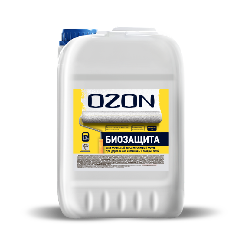 Изображение товара Антисептик против плесени и грибка Ozon БЗК-10 биозащита для дерева и минеральных поверхностей 10 л Изображение товара Антисептик против плесени и грибка Ozon БЗК-10 биозащита для дерева и минеральных поверхностей 10 л