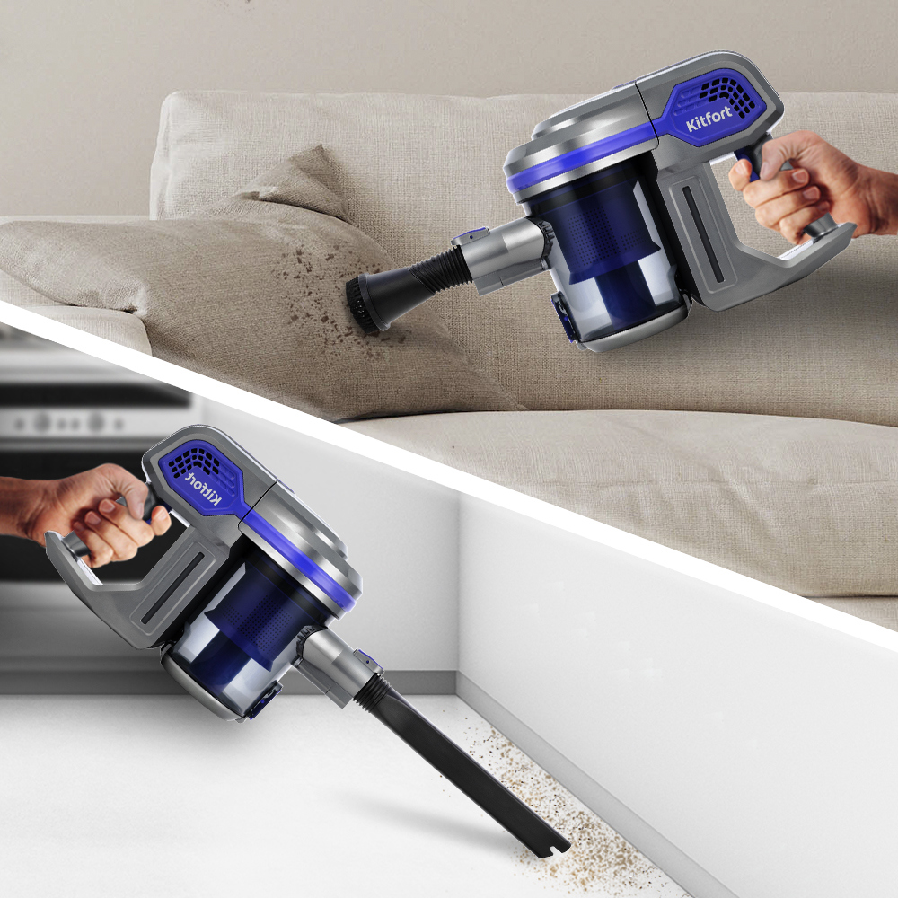 Изображение товара Вертикальный беспроводной пылесос KITFORT КТ-5103 120 Вт с HEPA фильтром