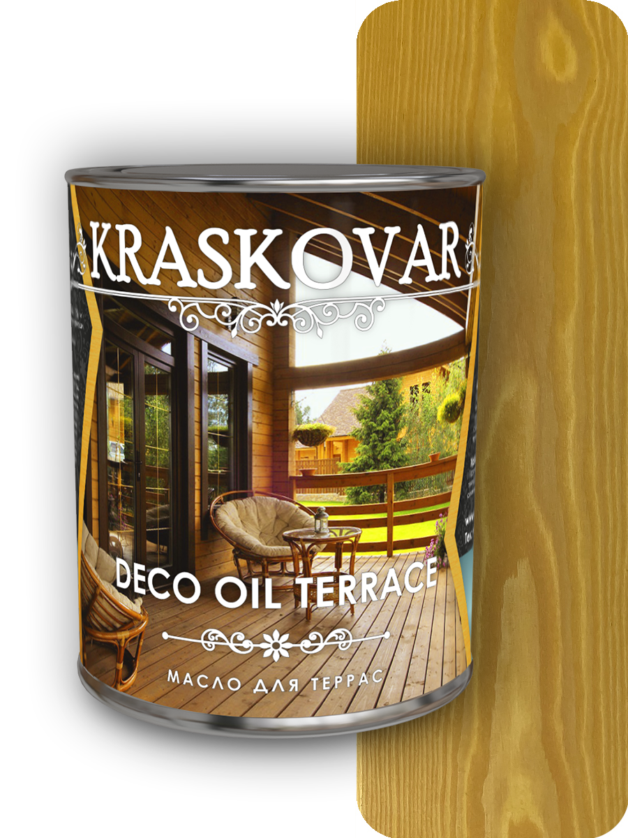 Изображение товара Масло для террас Kraskovar Deco Oil Terrace ель 0.75л