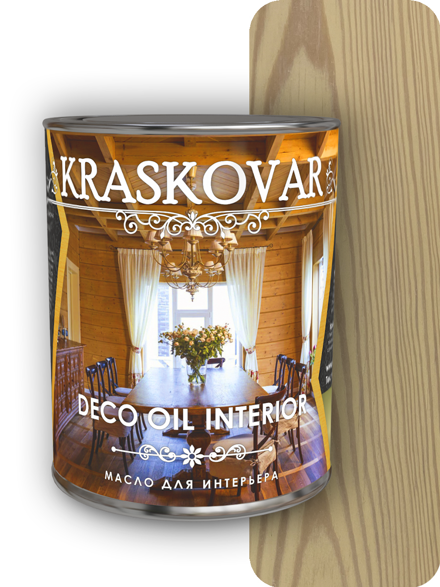 Изображение товара Масло для интерьера Kraskovar Deco Oil Interior ваниль 0.75л