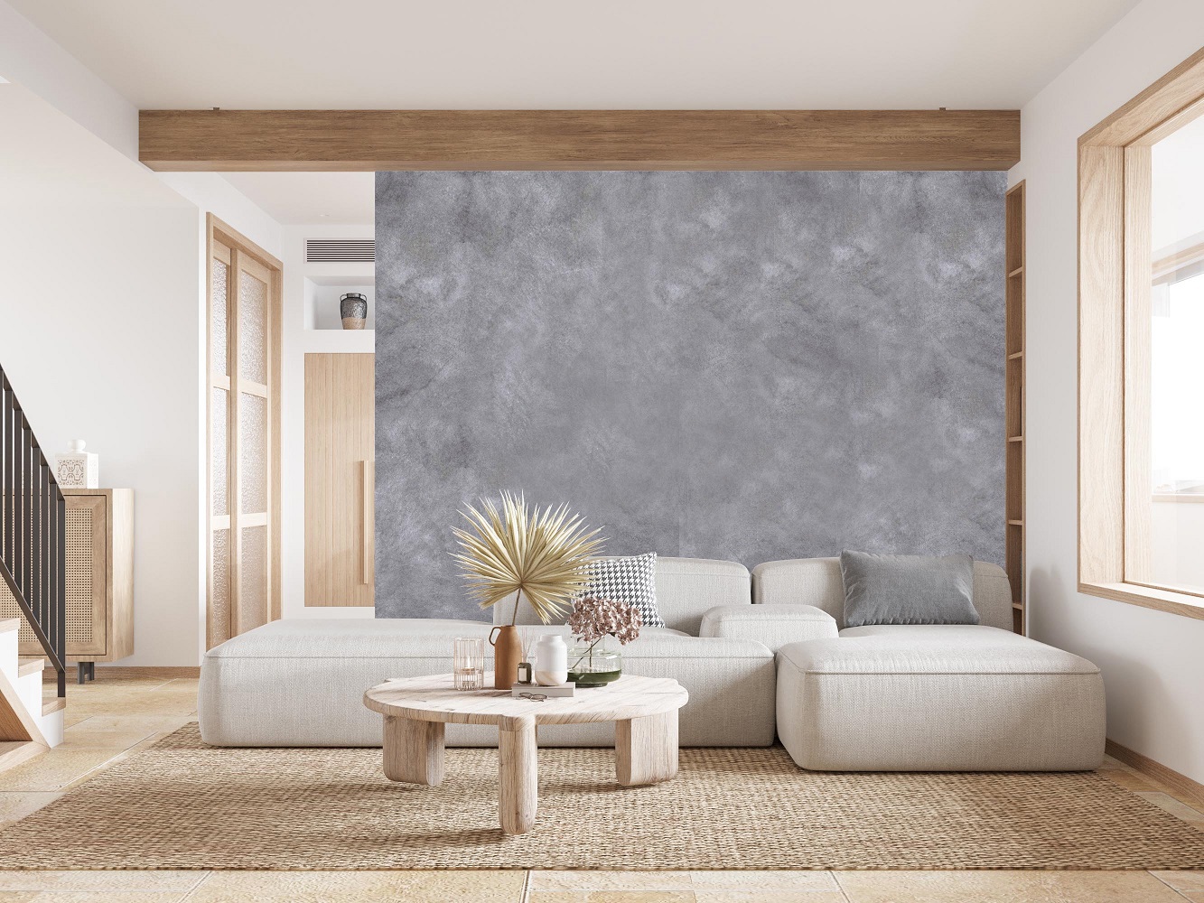 Изображение товара Краска с декоративным эффектом ALIN 0023 с эффектом замши цвет белый 3 кг