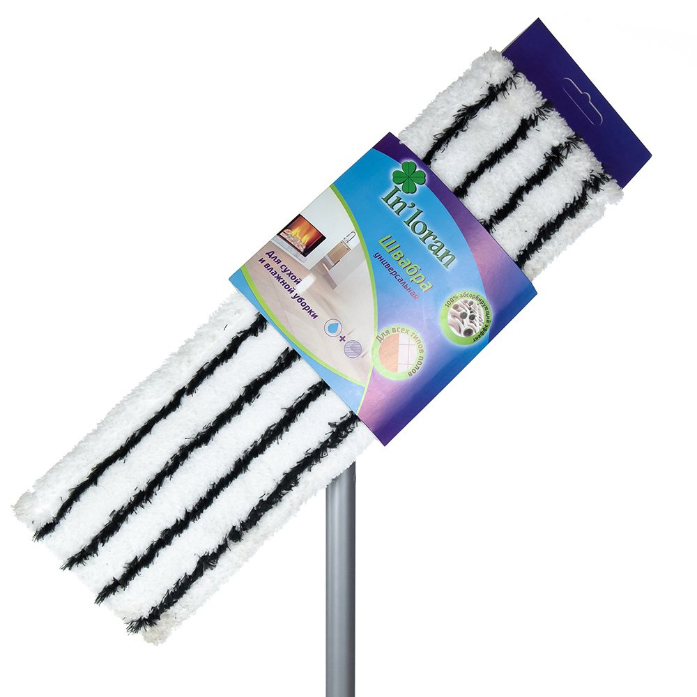 Изображение товара Швабра Inloran BS-043P плоская микрофибра 110 см