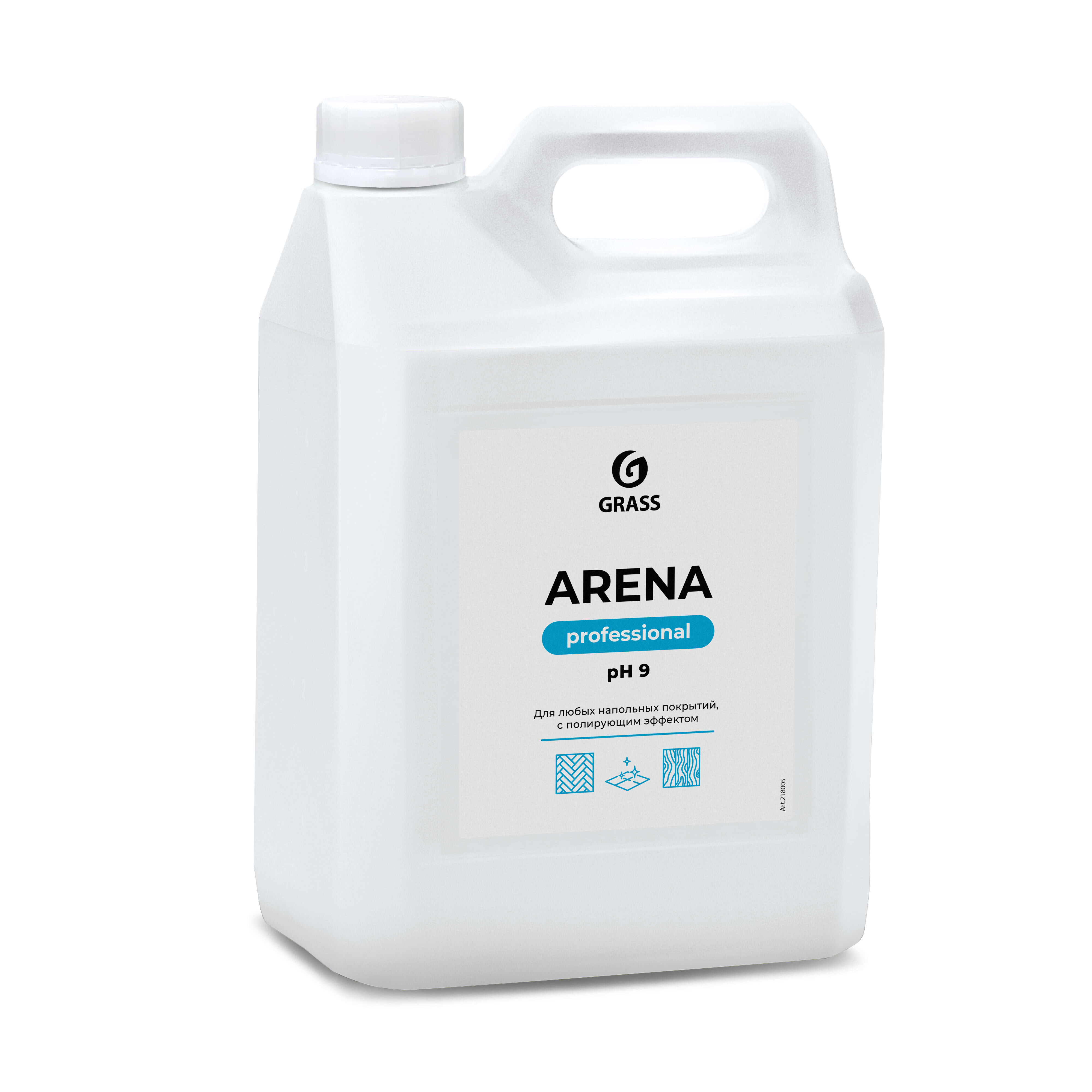 Изображение товара Средство для мытья пола Grass с полирующим эффектом Arena 5 кг Изображение товара Средство для мытья пола Grass с полирующим эффектом Arena 5 кг