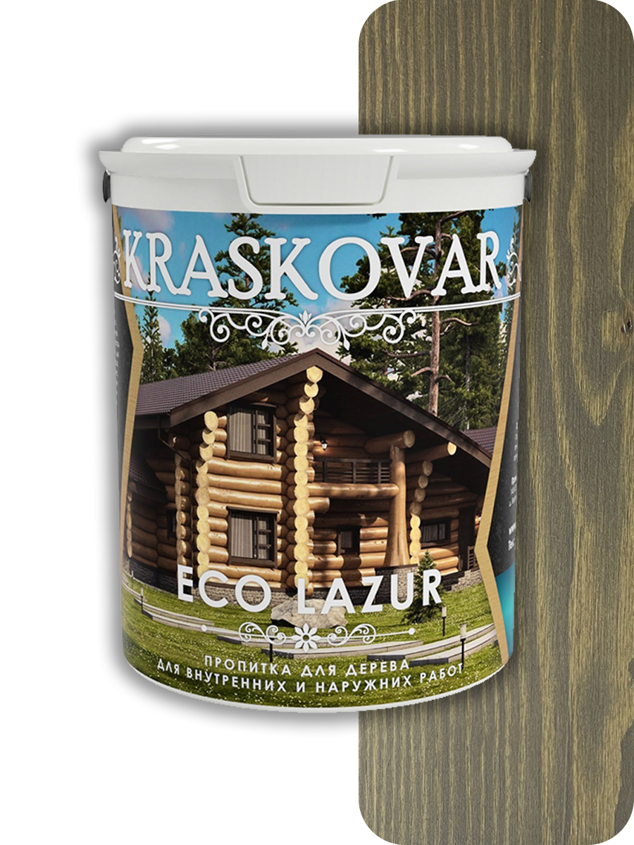 Изображение товара Пропитка для дерева лессирующая Kraskovar Eco Lazur цвет орех 9 л Изображение товара Пропитка для дерева лессирующая Kraskovar Eco Lazur цвет орех 9 л