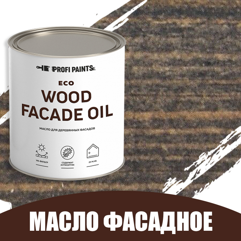 Изображение товара Масло для дерева Profipaints ECO Wood Facade Oil 0.9 л графитового цвета