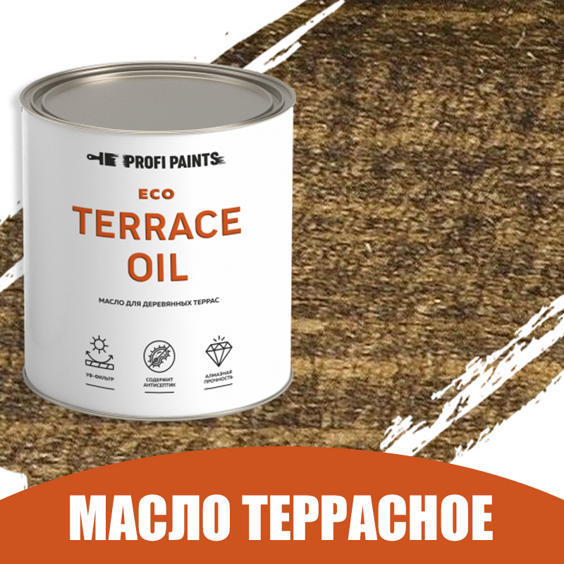 Изображение товара Масло для дерева Profipaints ECO Terrace Oil износостойкое цвет бурый 0.9 л