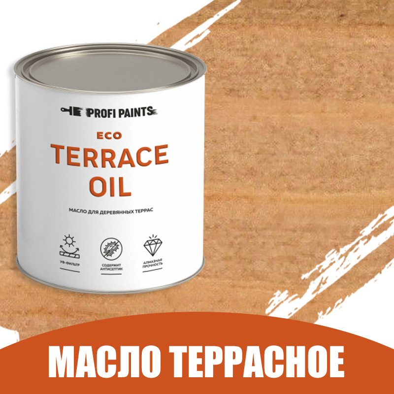 Изображение товара Масло для дерева Profipaints ECO Terrace Oil износостойкое цвет коньяк 0.9 л