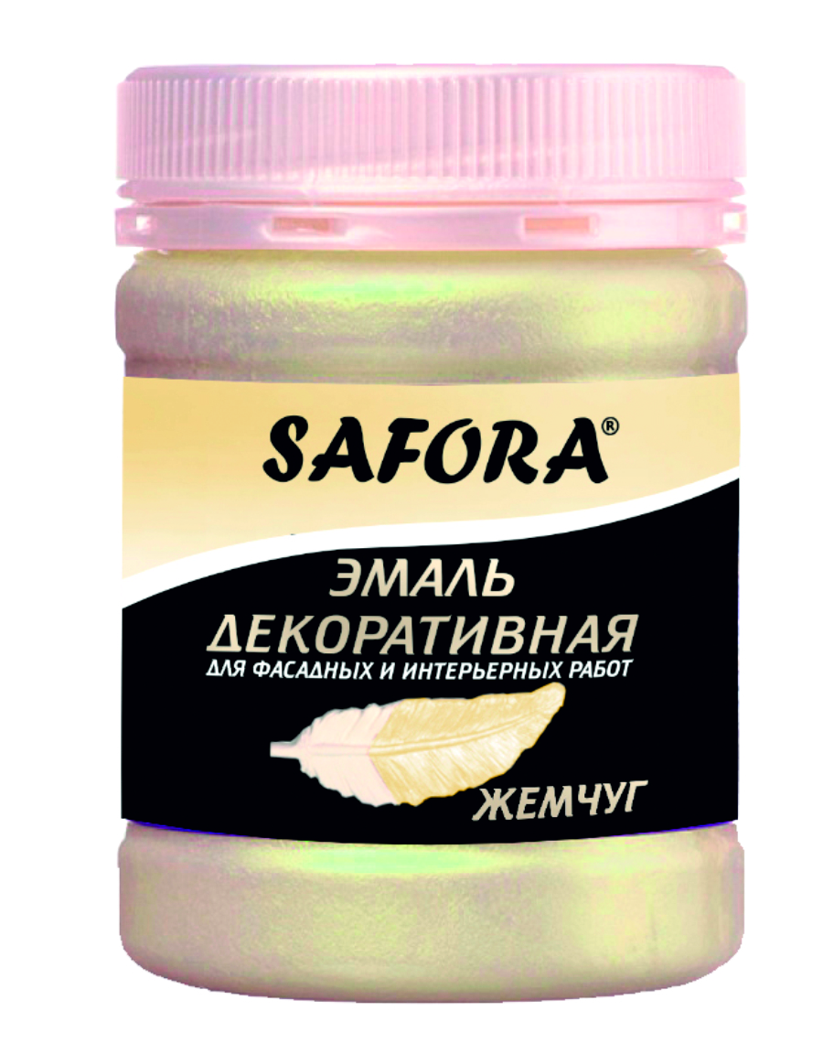 Изображение товара Перламутровая эмаль SAFORA ЖЕМЧУГ 250 мл для внутренней и наружной отделки