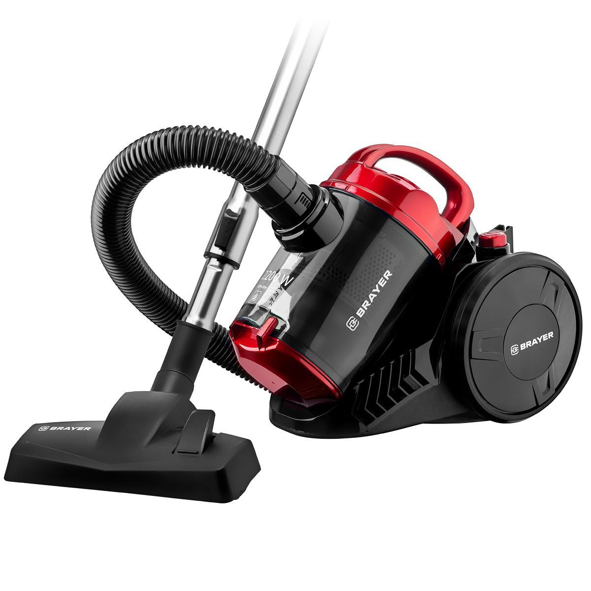 Изображение товара Пылесос с циклонной системой BRAYER BR4202 мощностью 2200 Вт с HEPA фильтром