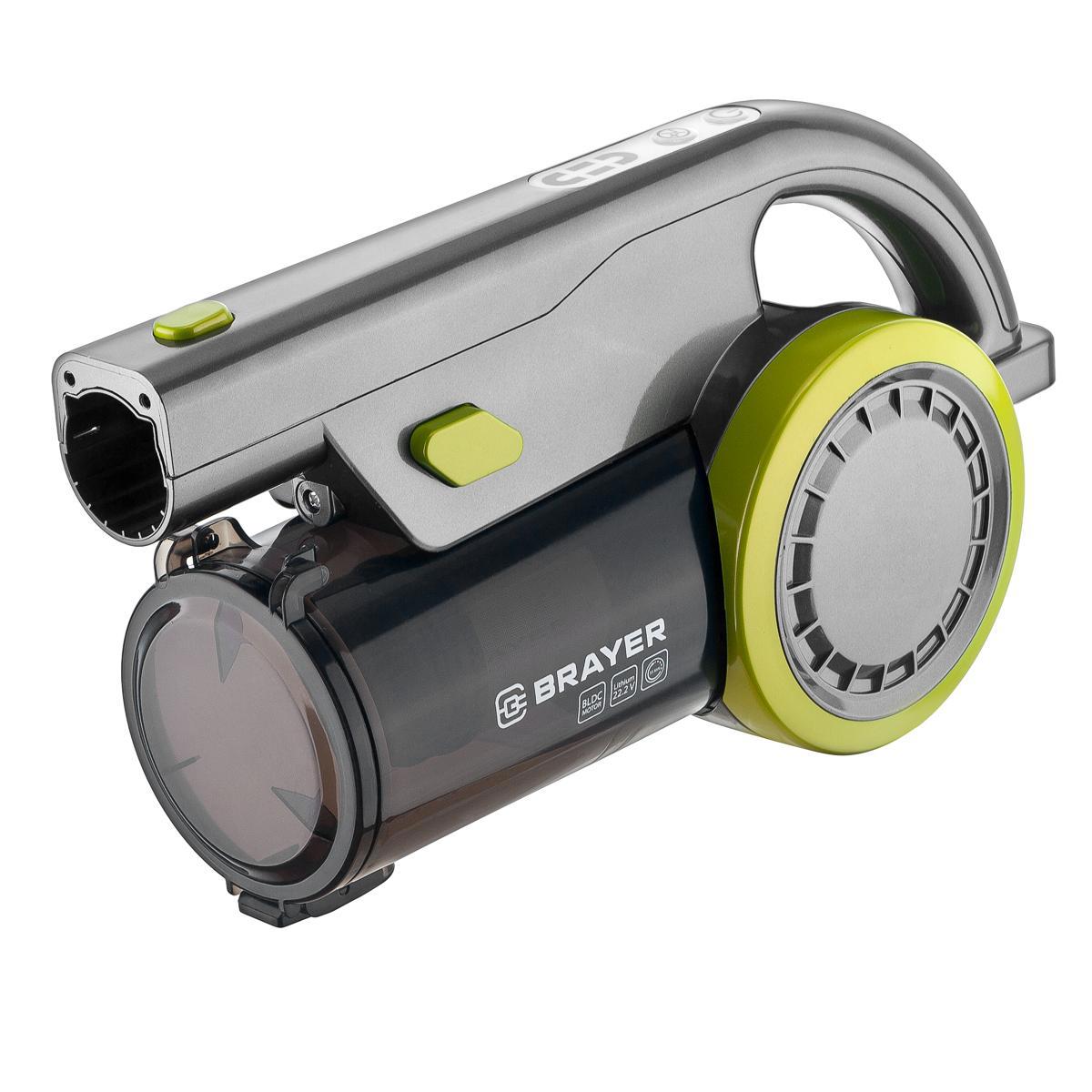 Изображение товара Беспроводной вертикальный пылесос BRAYER BR4262 2 в 1 с HEPA фильтром