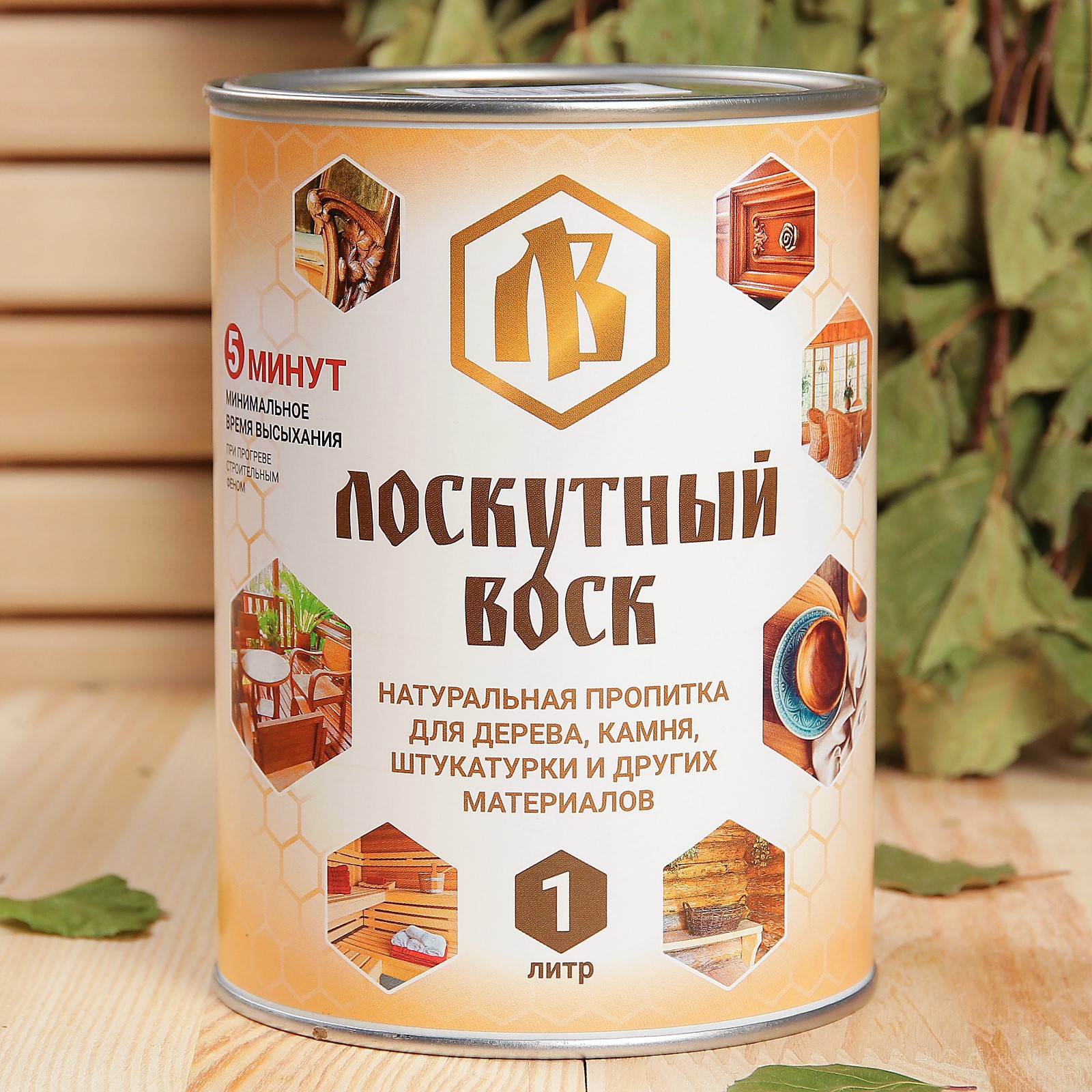 Изображение товара Лоскутный воск Добропаровъ влаго-биозащитный 1 л