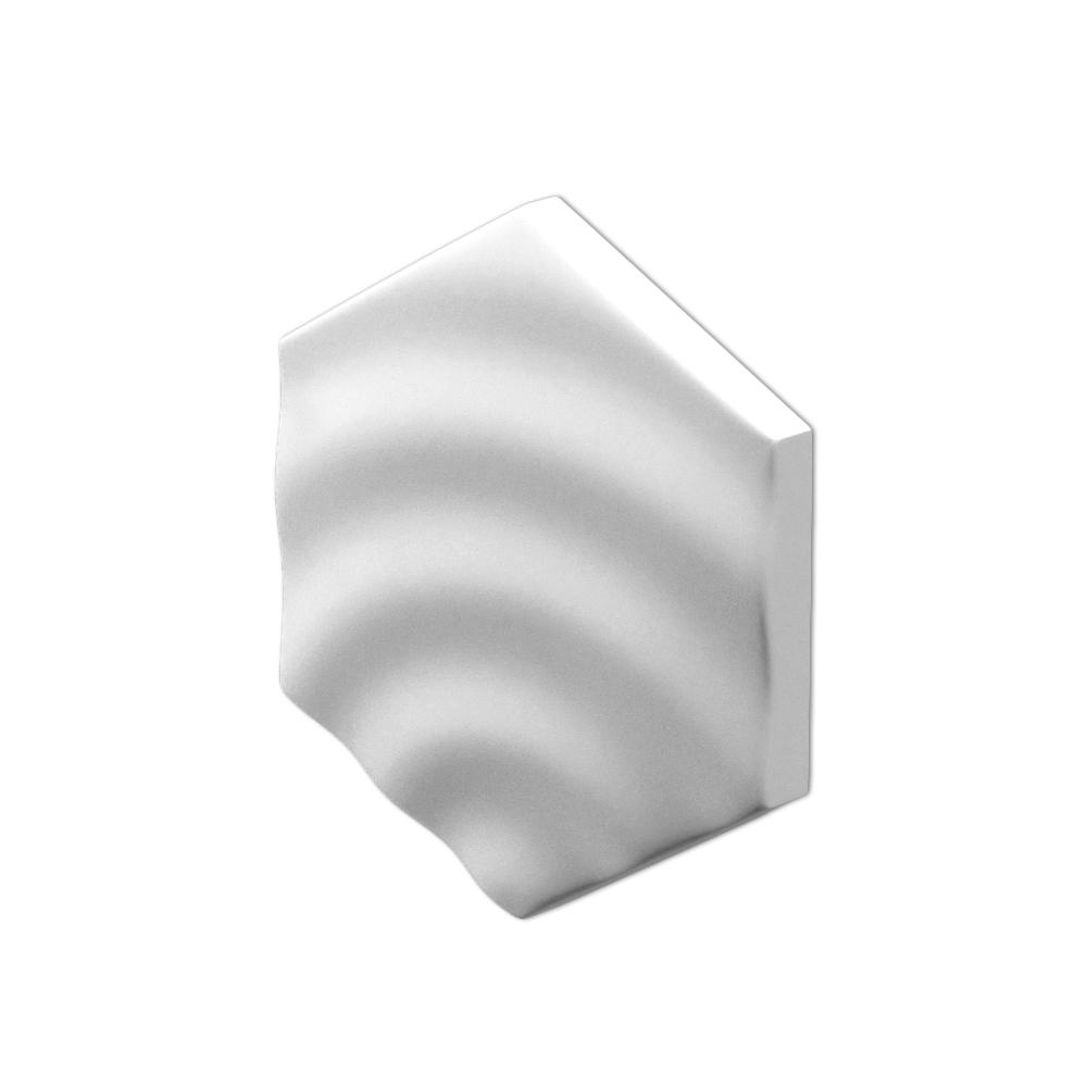 Изображение товара 3D Дизайнерская панель Artpole Heksa-drip 200x173x23 мм в упаковке 8шт. 0.208 м²