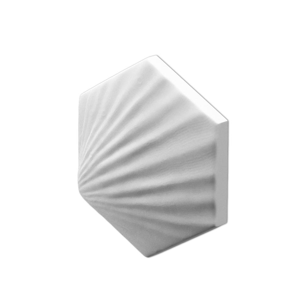 Изображение товара 3D Дизайнерская панель Artpole Heksa-shell 200x173x27 мм в упаковке 8 шт. 0.208 м²
