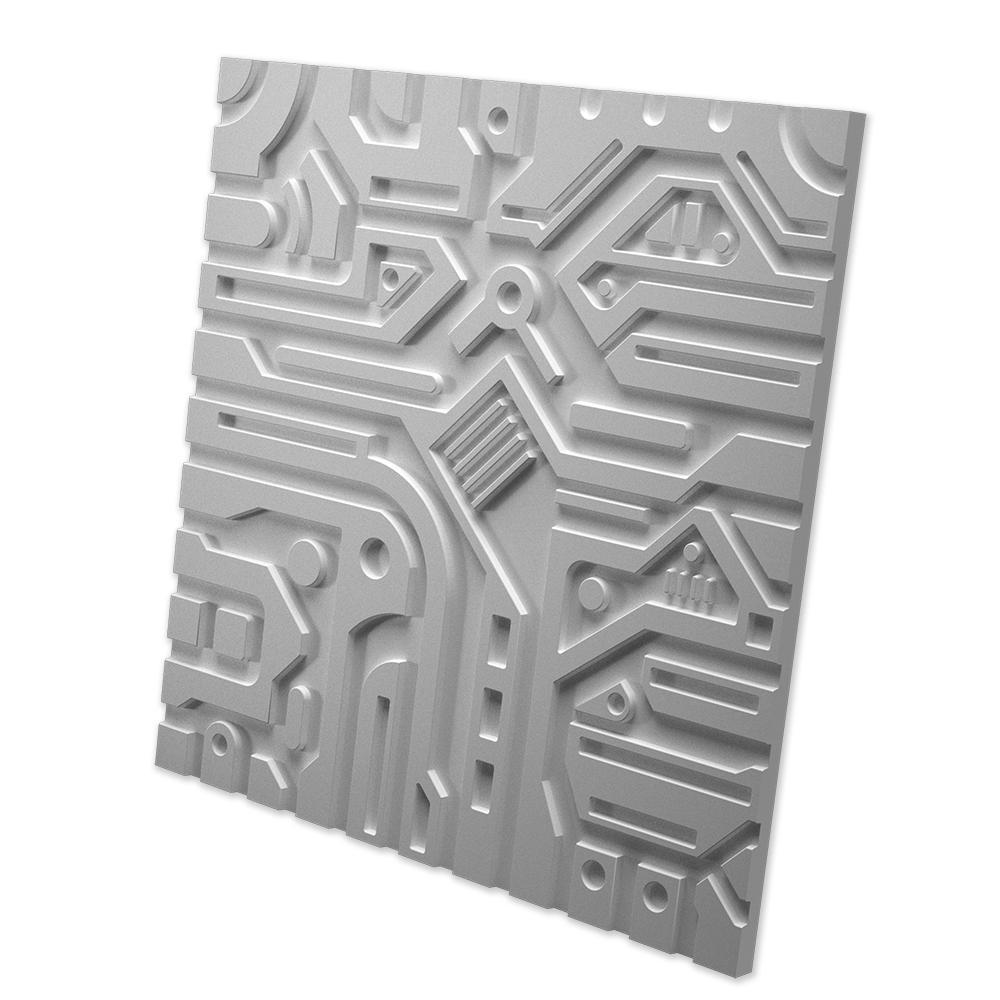 Изображение товара Гипсовая панель 3D Artpole EX-MACHINA A 600*600мм 0.36м2