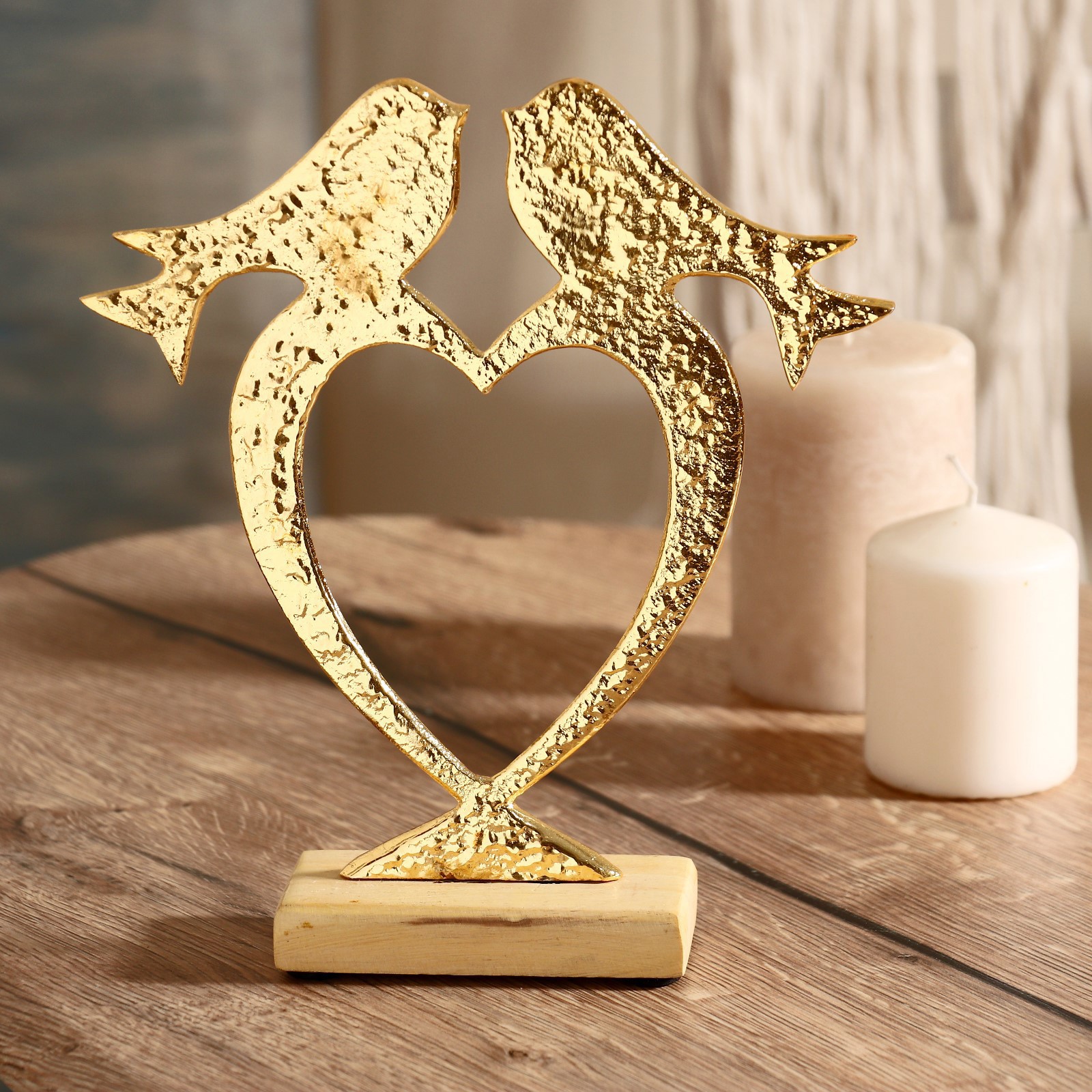 Изображение товара Фигурка сувенирная Simaland "Влюблённые птички" 20x5x23 см