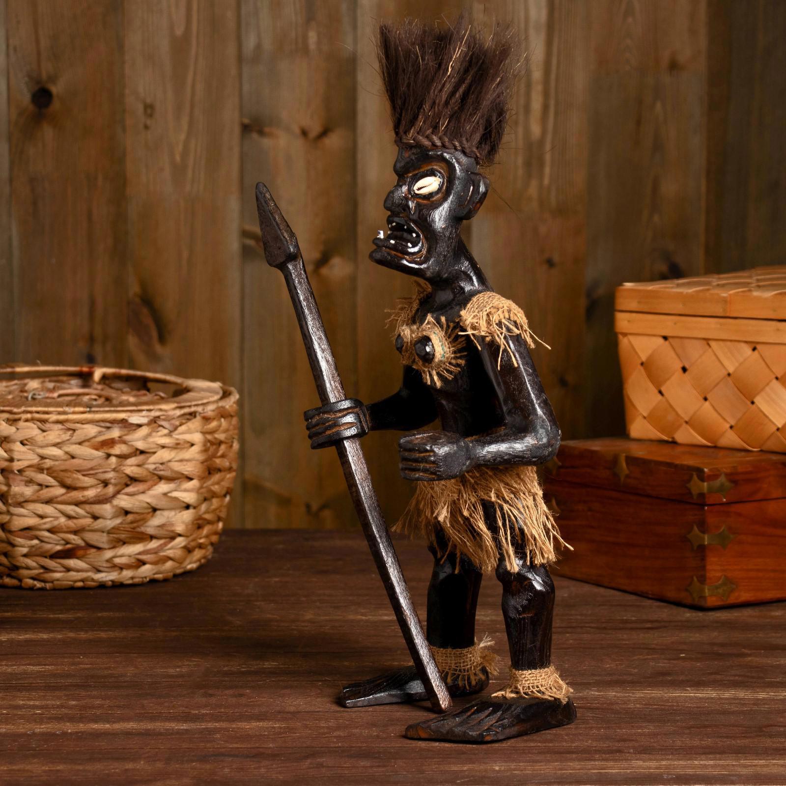 Изображение товара Фигурка сувенирная Simaland "Большой абориген" 15x22x45 см