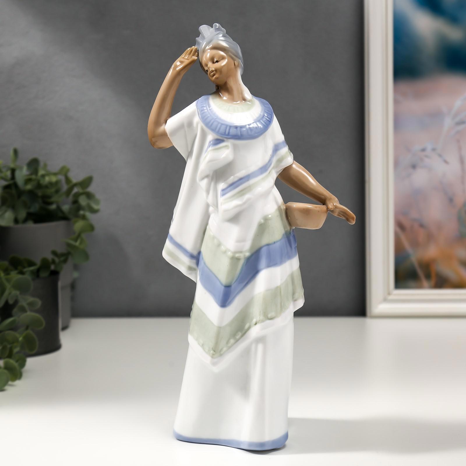 Изображение товара Сималенд Африканка в национальной одежде — декоративная керамическая фигура