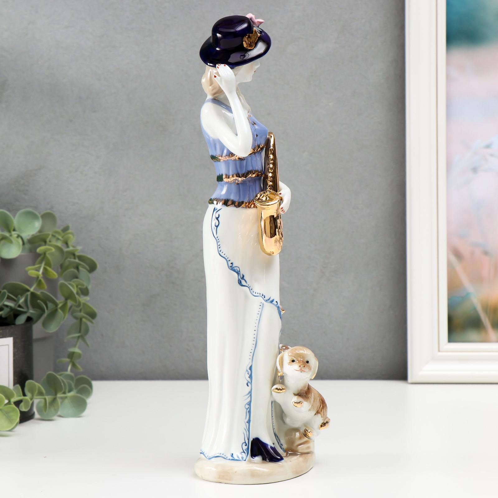 Изображение товара Сувенир Simaland "Девушка с саксофоном и собакой" 30x8x8 см