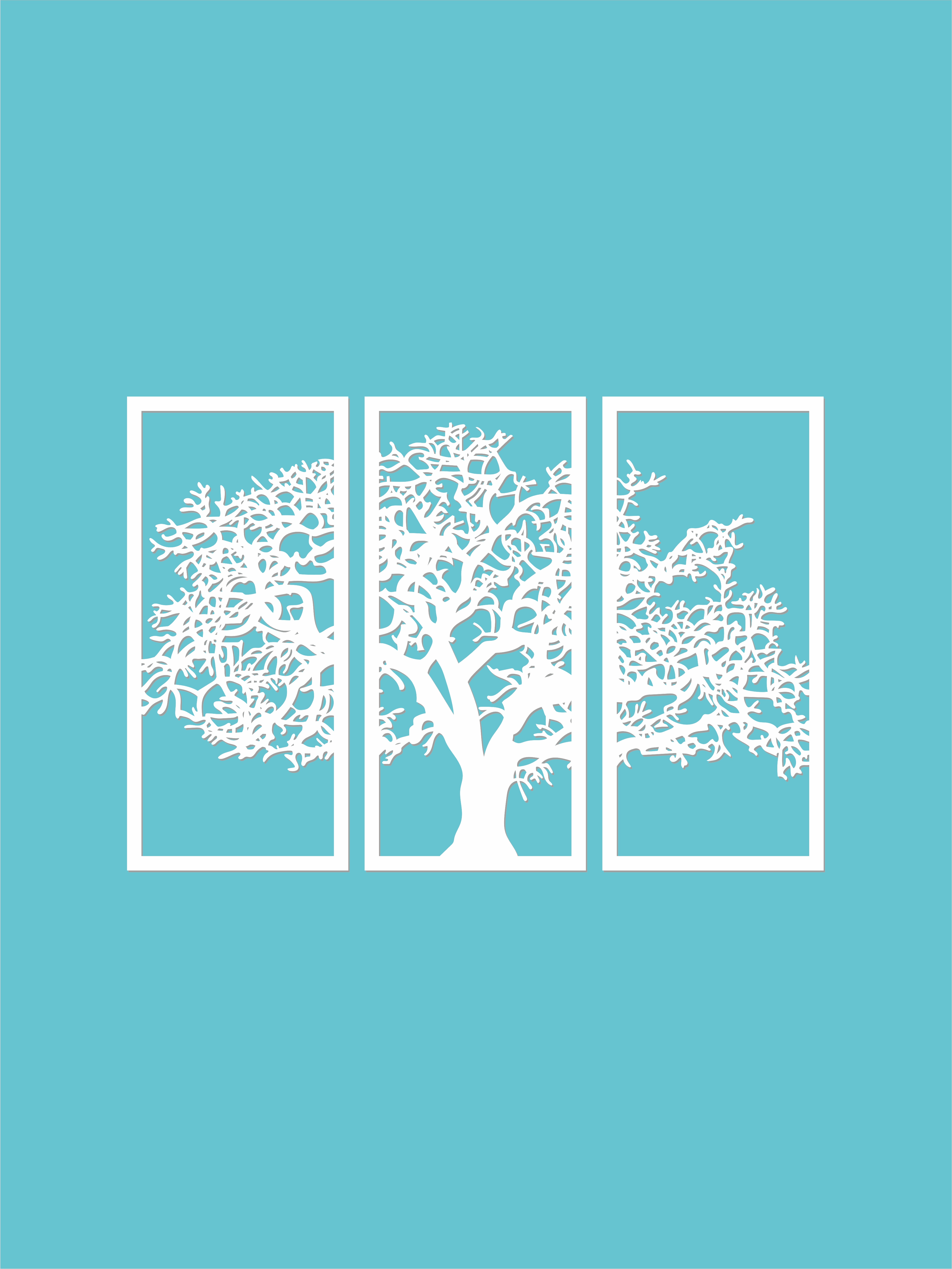 Изображение товара Декоративное деревянное панно ArtCore "Дерево" 75x110см цвет белый