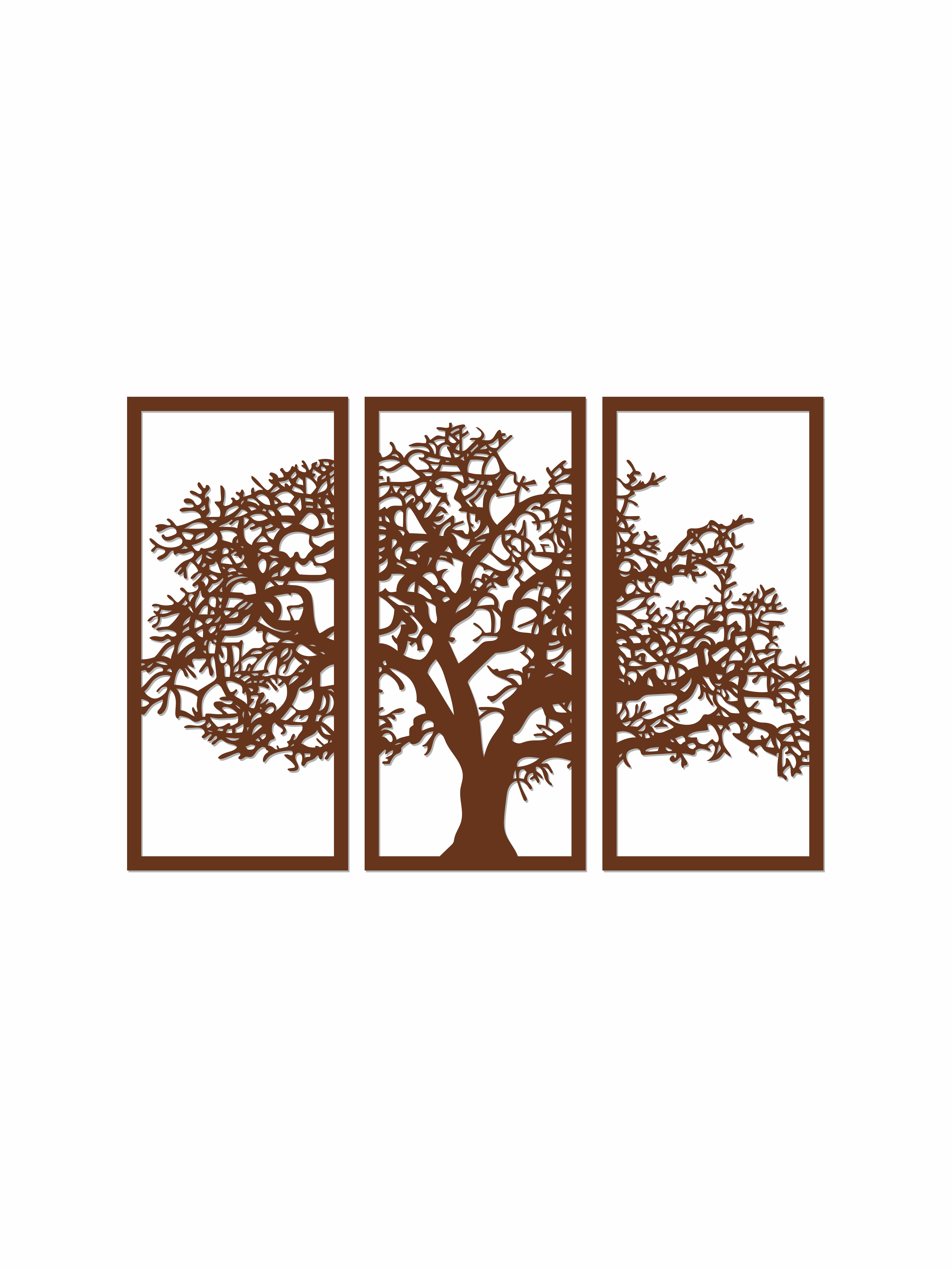 Изображение товара Декоративное деревянное панно ArtCore "Дерево" малое цвет коричневый