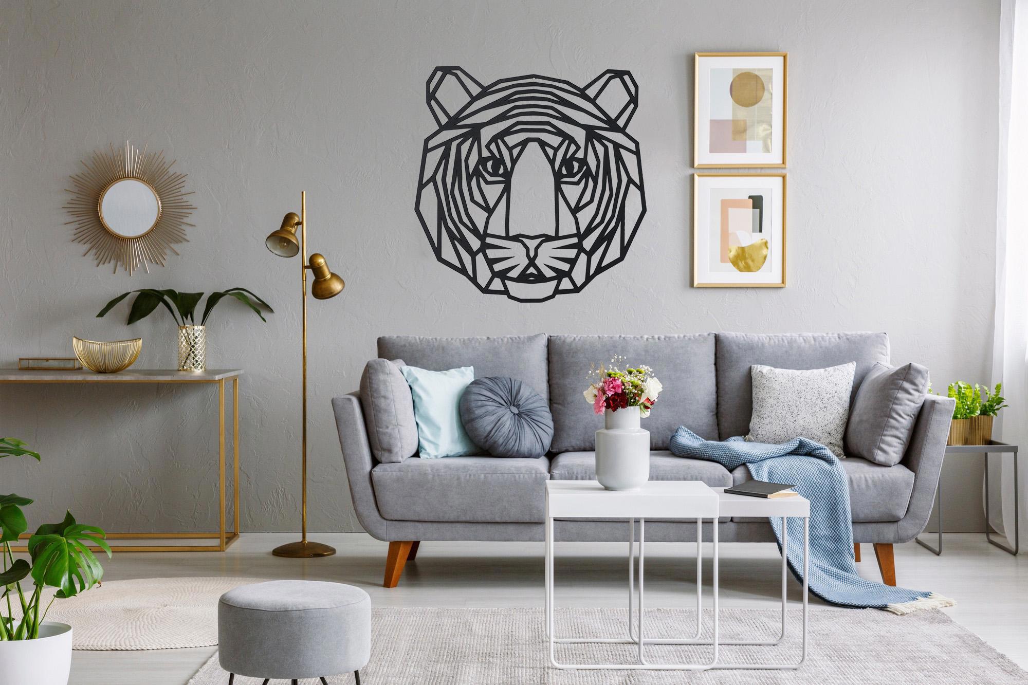 Изображение товара Панно ARTCORE Тигр Большое Черное Дерево 75x70 см