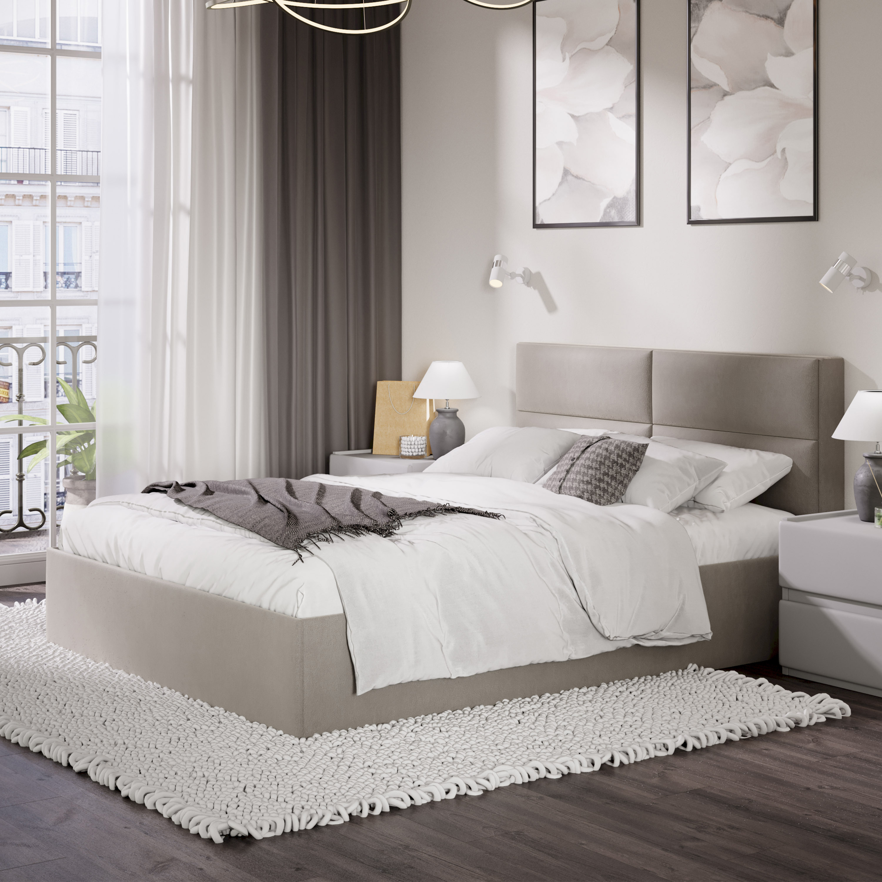 Изображение товара Кровать Трия Глосс 165x99x216 см с подъемным механизмом и ящиком