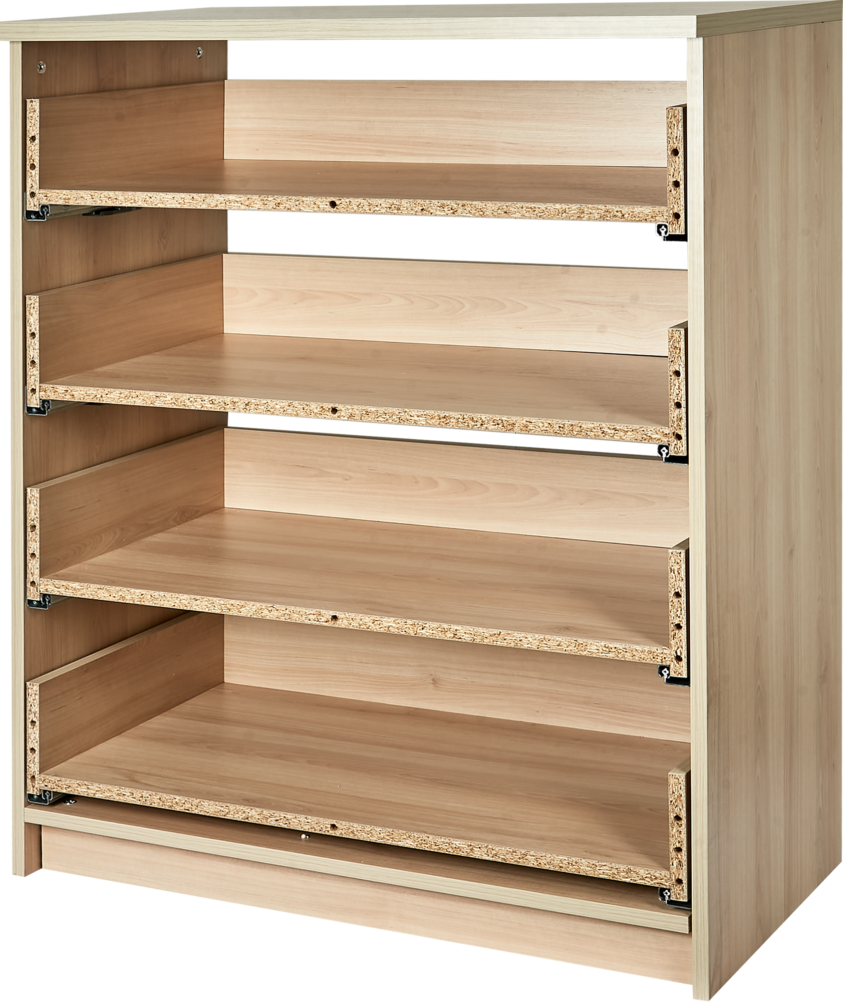 Изображение товара Каркас комода 4 ящика 80x99x44.3 см ЛДСП цвет дуб комано