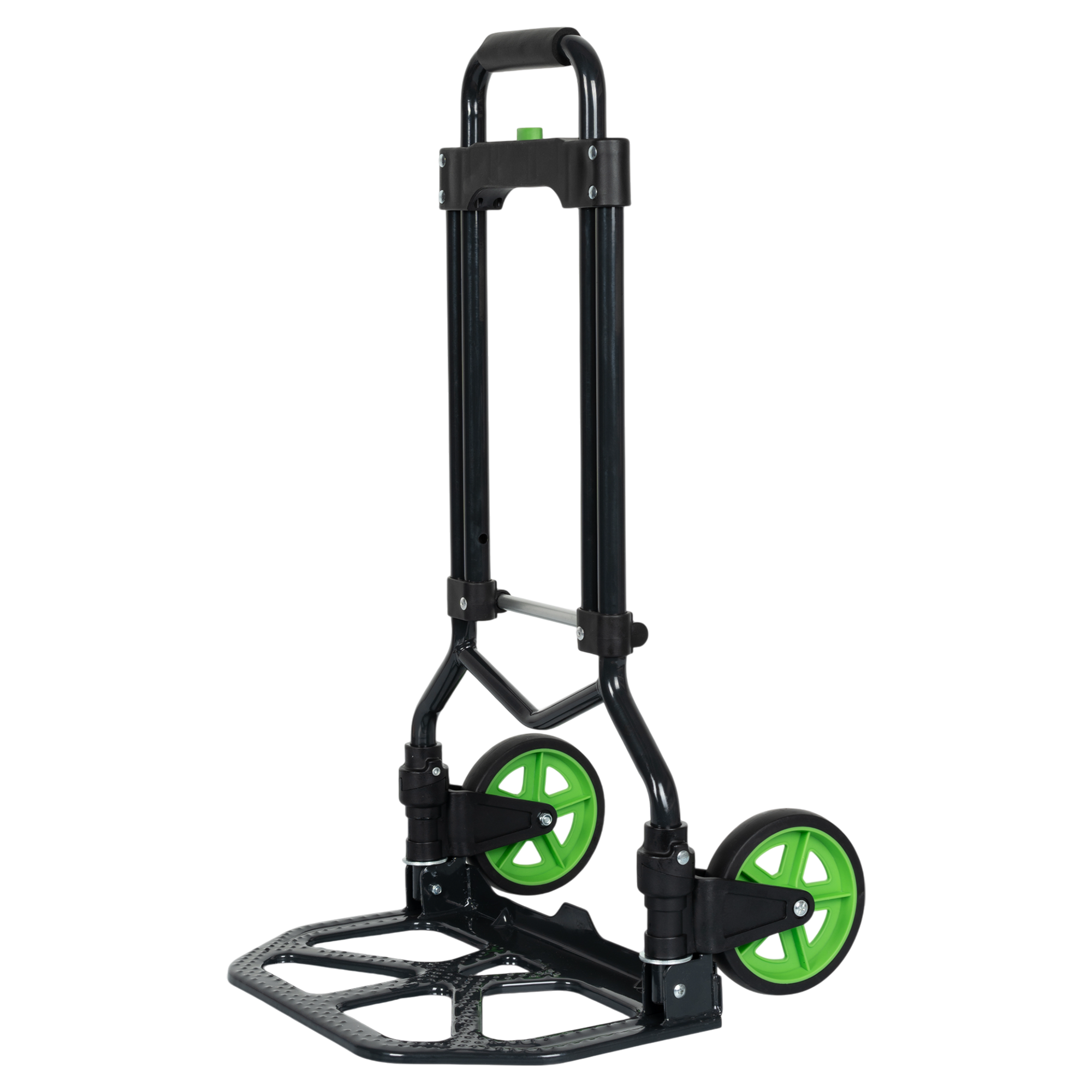 Тележка двухколесная складная телескопическая ручка грузоподъемность 70 кг сталь