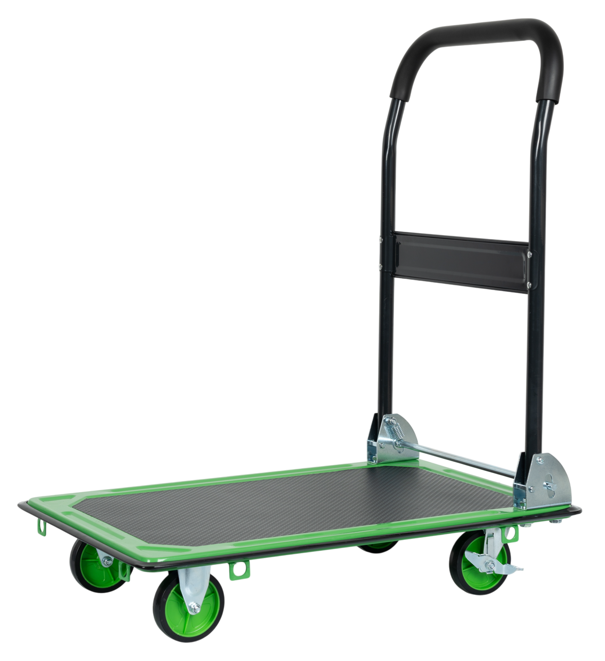 Тележка платформенная с ручкой стальная грузоподъемность 150 кг