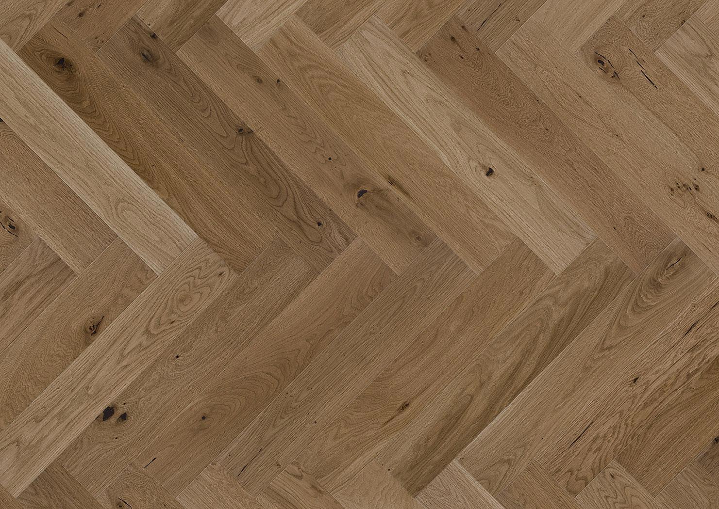 Изображение товара Паркетная доска Barlinek Дуб Toffee Herringbone CrossLock 14 мм 0.61 м²