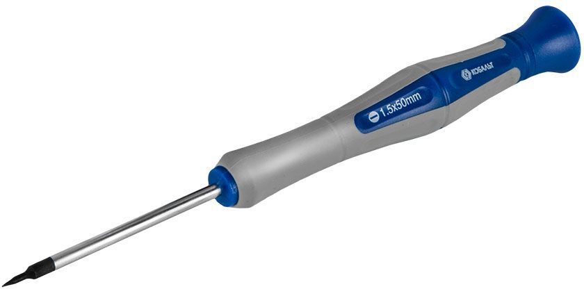 Изображение товара Отвертка прямая Кобальт 245-282 SL1.5x50 мм универсальный инструмент для электроники