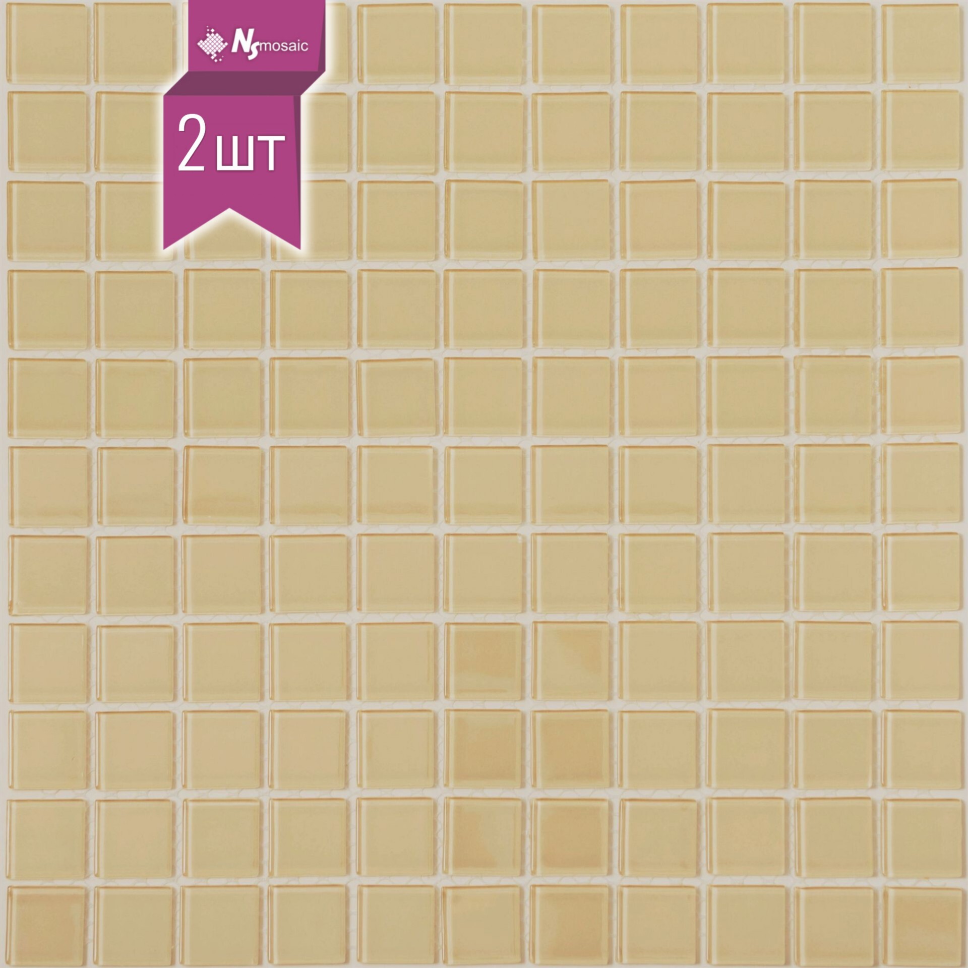 Изображение товара Декоративная мозаика Nsmosaic S-468 бежевый 30x30 см