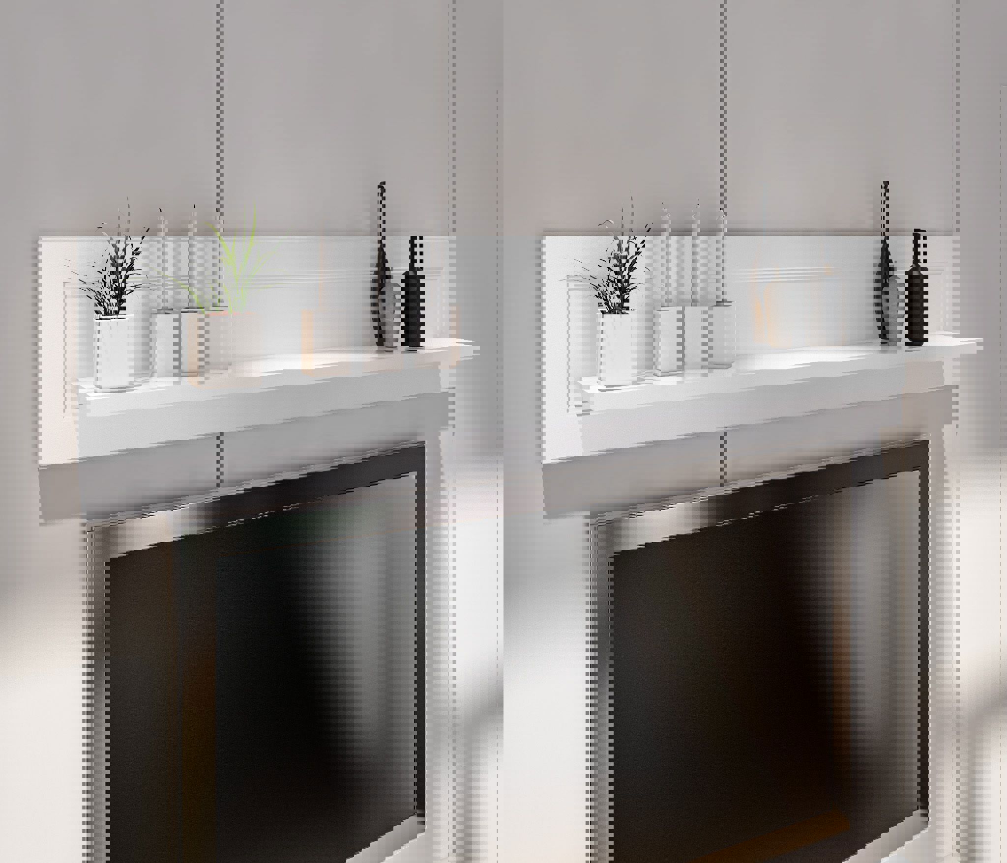 Изображение товара Полка Столплит 150x21 см ЛДСП цвет белый