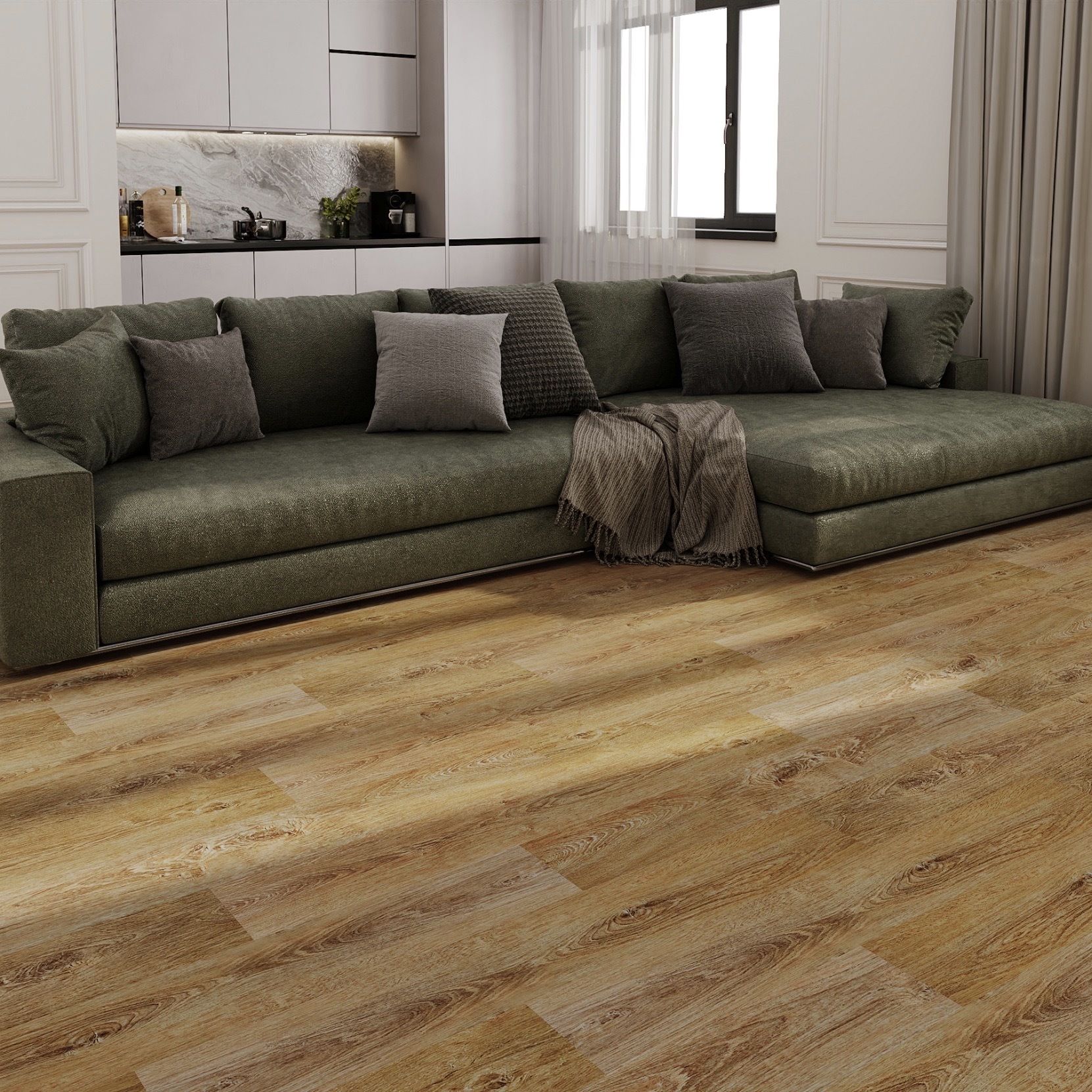 Изображение товара SPC плитка Novafloor Дуб тренд 42 класс толщина 3.5 мм 2.16 м², цена за упаковку