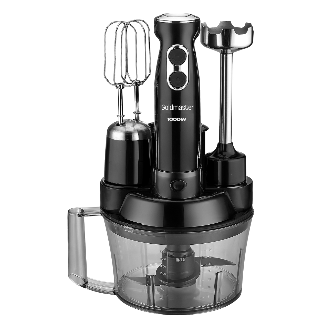 Изображение товара Кухонный комбайн Goldmaster Krona GM-7239B 1000 Вт 2 скорости черный