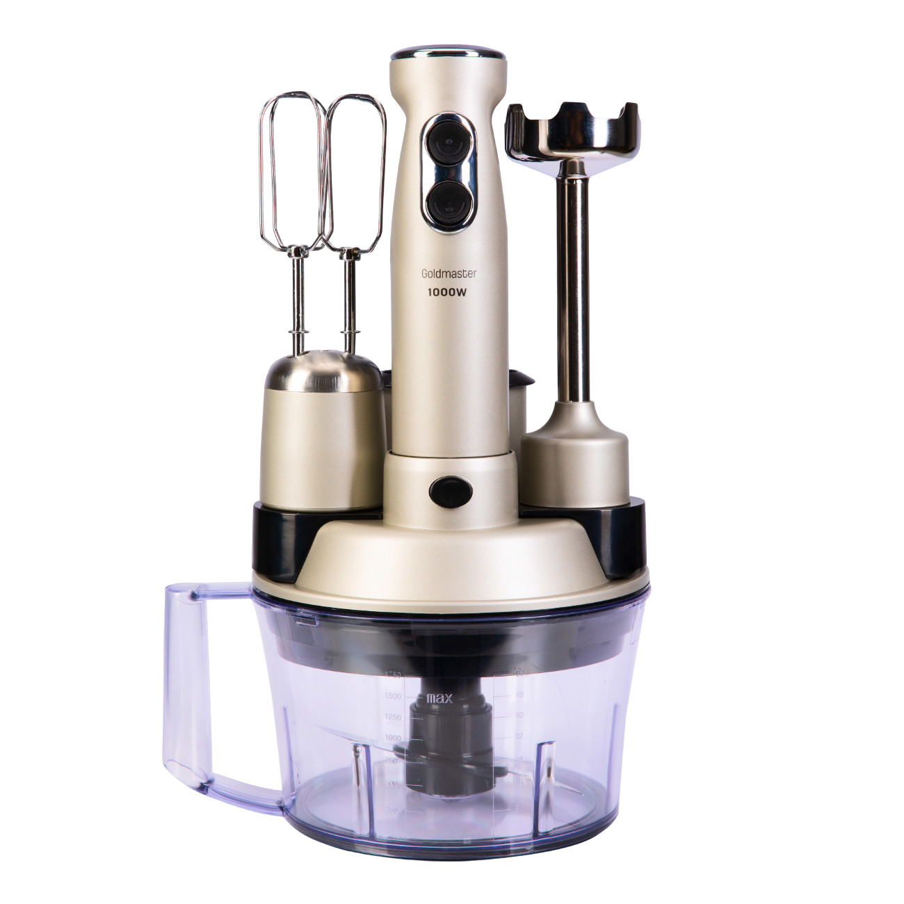 Изображение товара Кухонный комбайн Goldmaster Krona GM-7239R 1000 Вт 2 скорости цвет серебристый