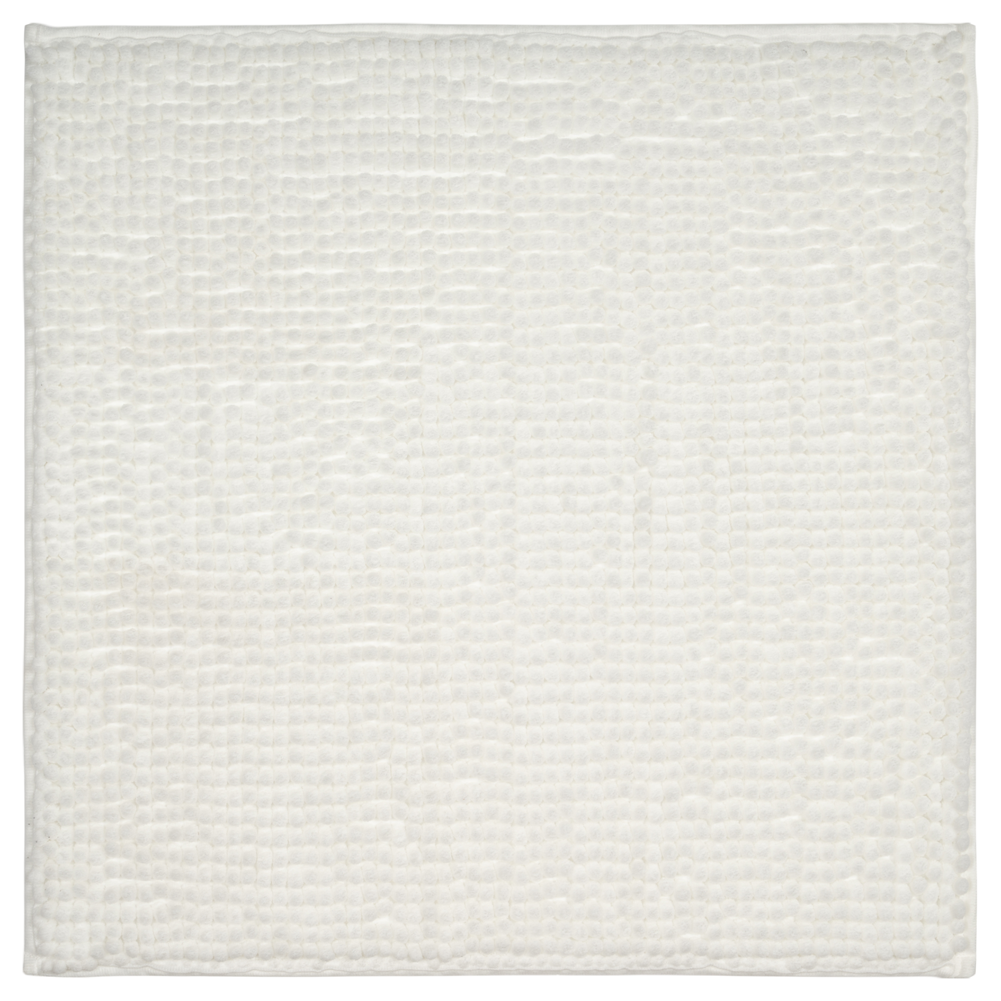 Изображение товара Коврик для туалета Vidage Аден 50x50 см белый мягкий влагостойкий с противоскользящей подложкой