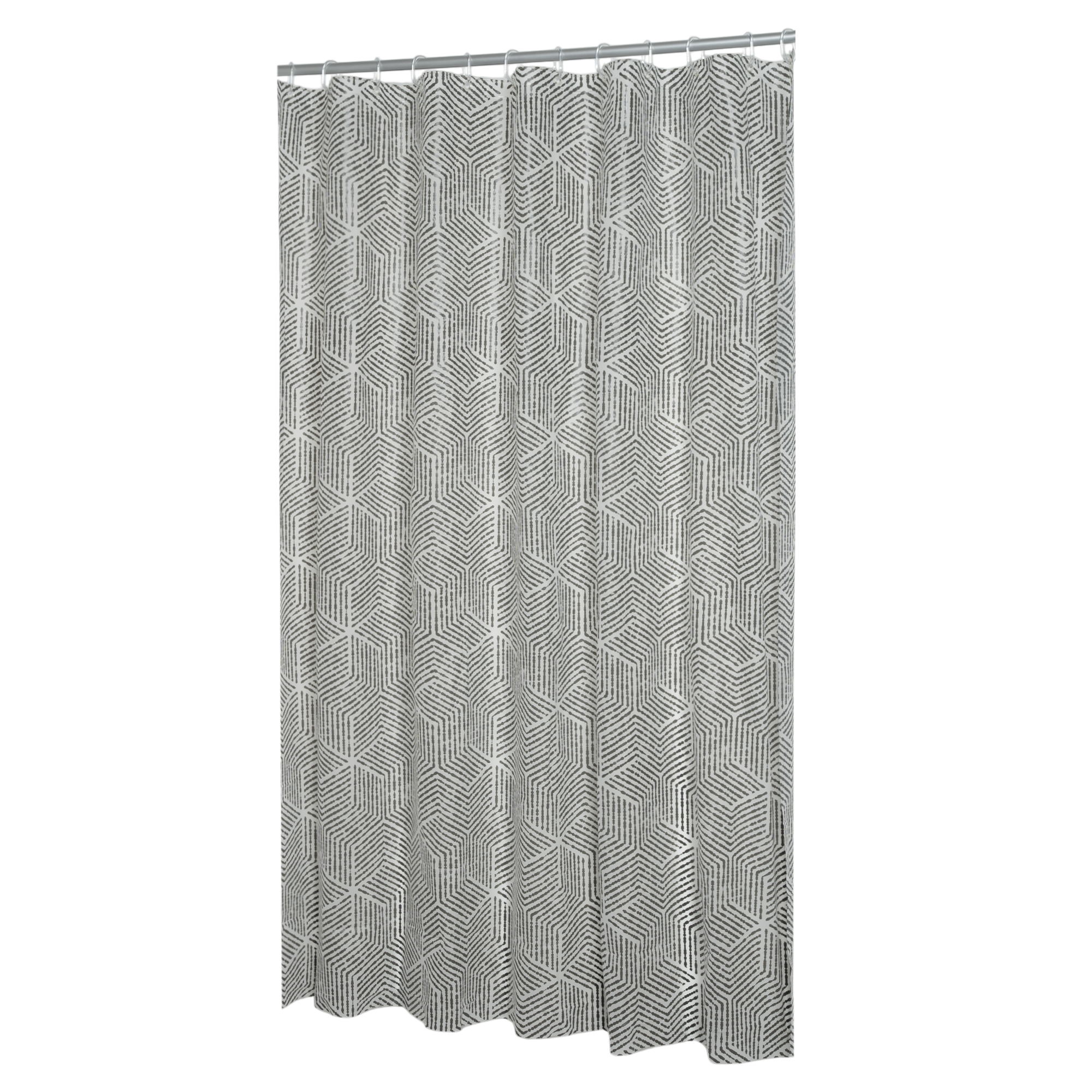 Изображение товара Штора для ванной Swensa Fary SWC-55-15 180x180 см PEVA цвет бело-черный