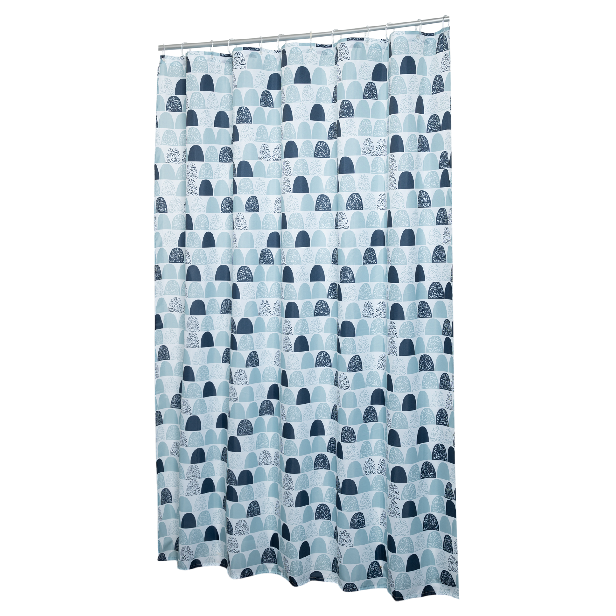 Изображение товара Штора для ванной Swensa Serf 200x180 см полиэстер бело-синяя водоотталкивающая