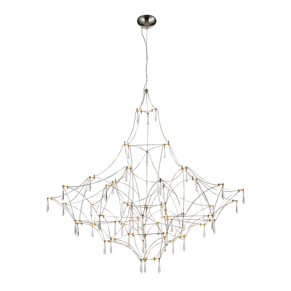 Изображение товара Люстра подвесная светодиодная SL6601.113.114 с хрусталем и современным дизайном