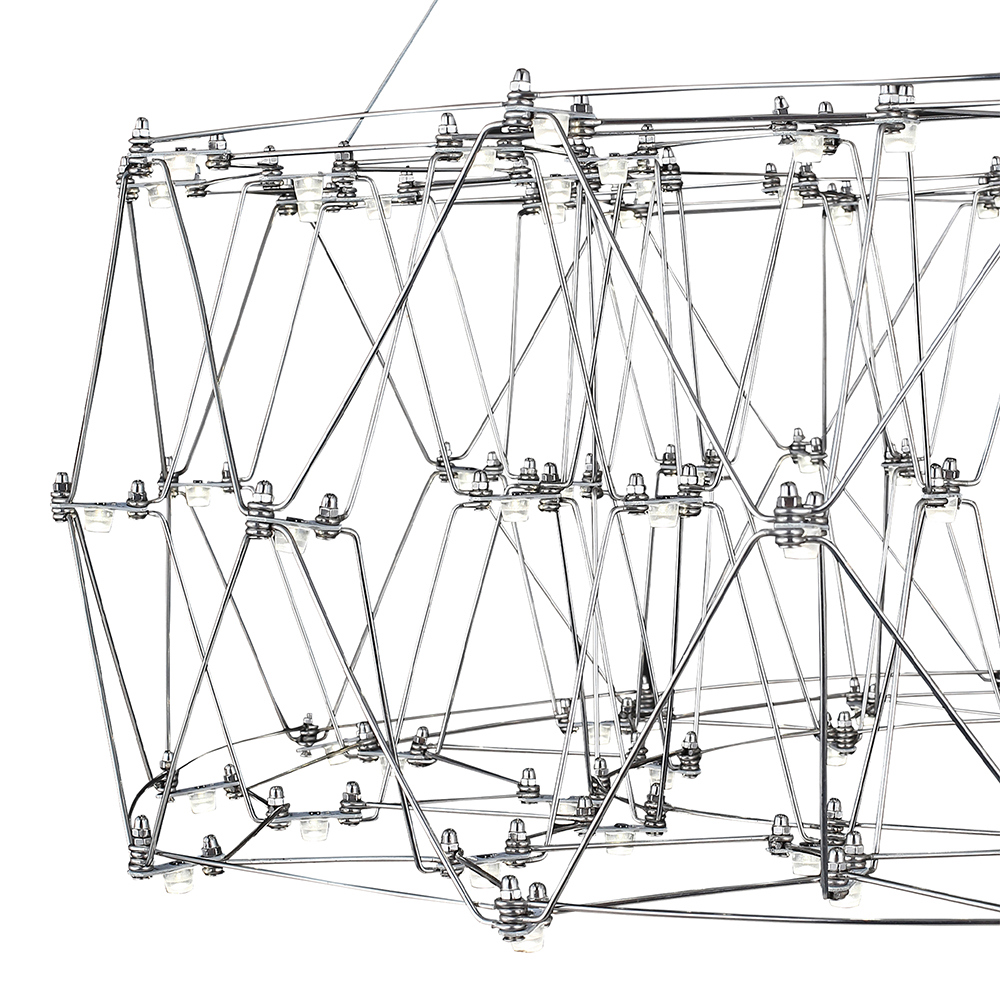 Изображение товара Люстра подвесная ST LUCE SL6602.103.72 с хром-вставками и хрустальными подвесками