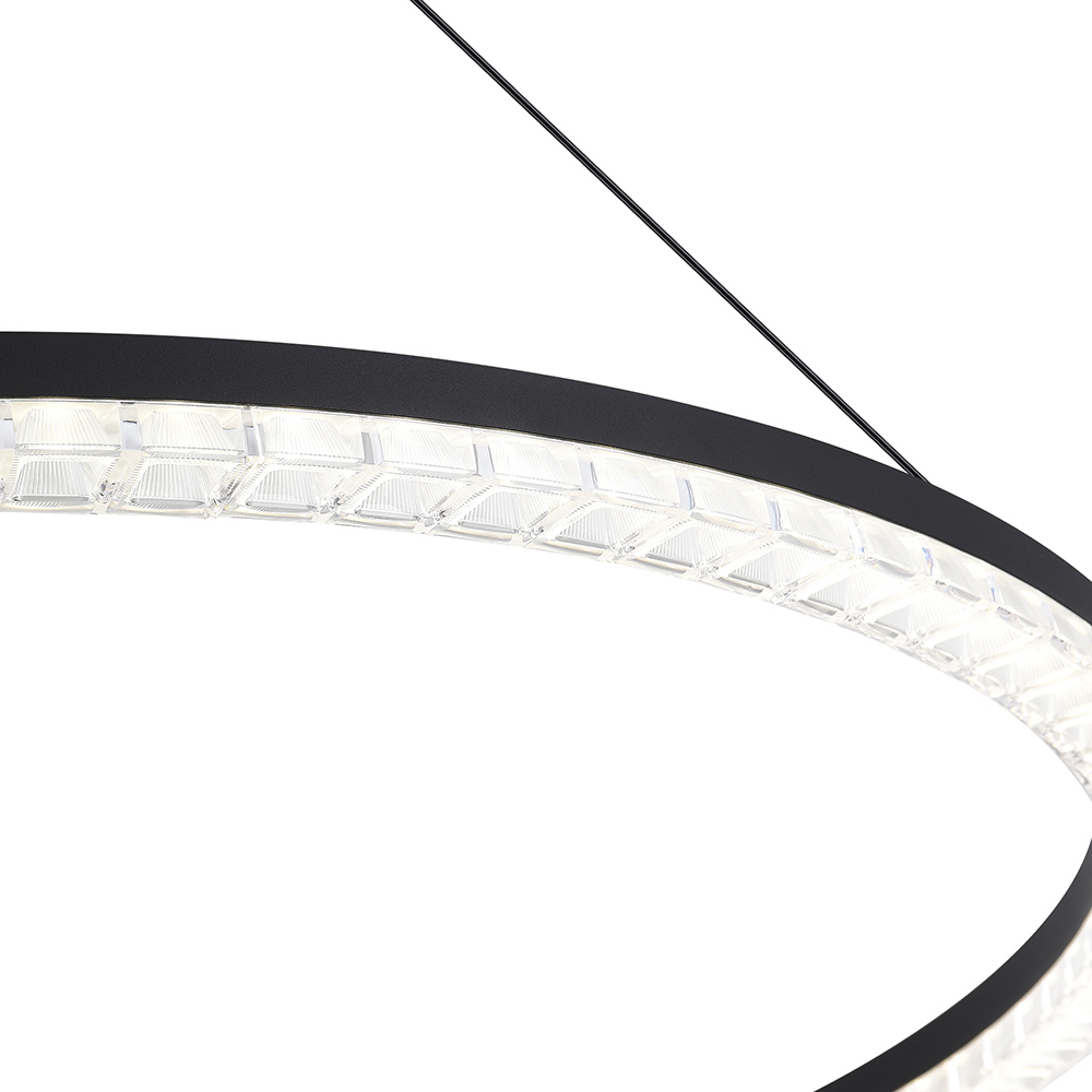 Изображение товара Светильник подвесной светодиодный St luce Sl1018.413.01 19 м² нейтральный белый свет цвет черный