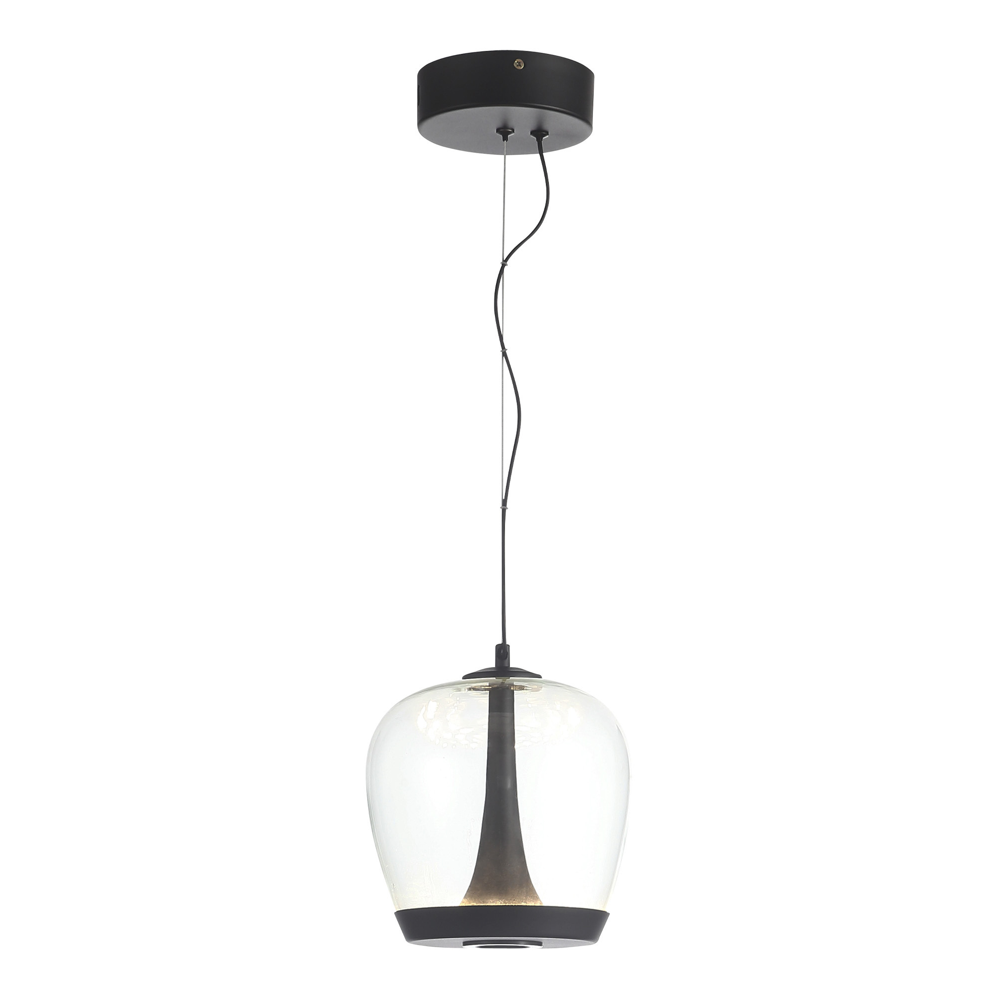 Изображение товара Светильник подвесной светодиодный ST Luce Ripple Sl6014.423.01 6 м² теплый белый (желтый) свет цвет черный