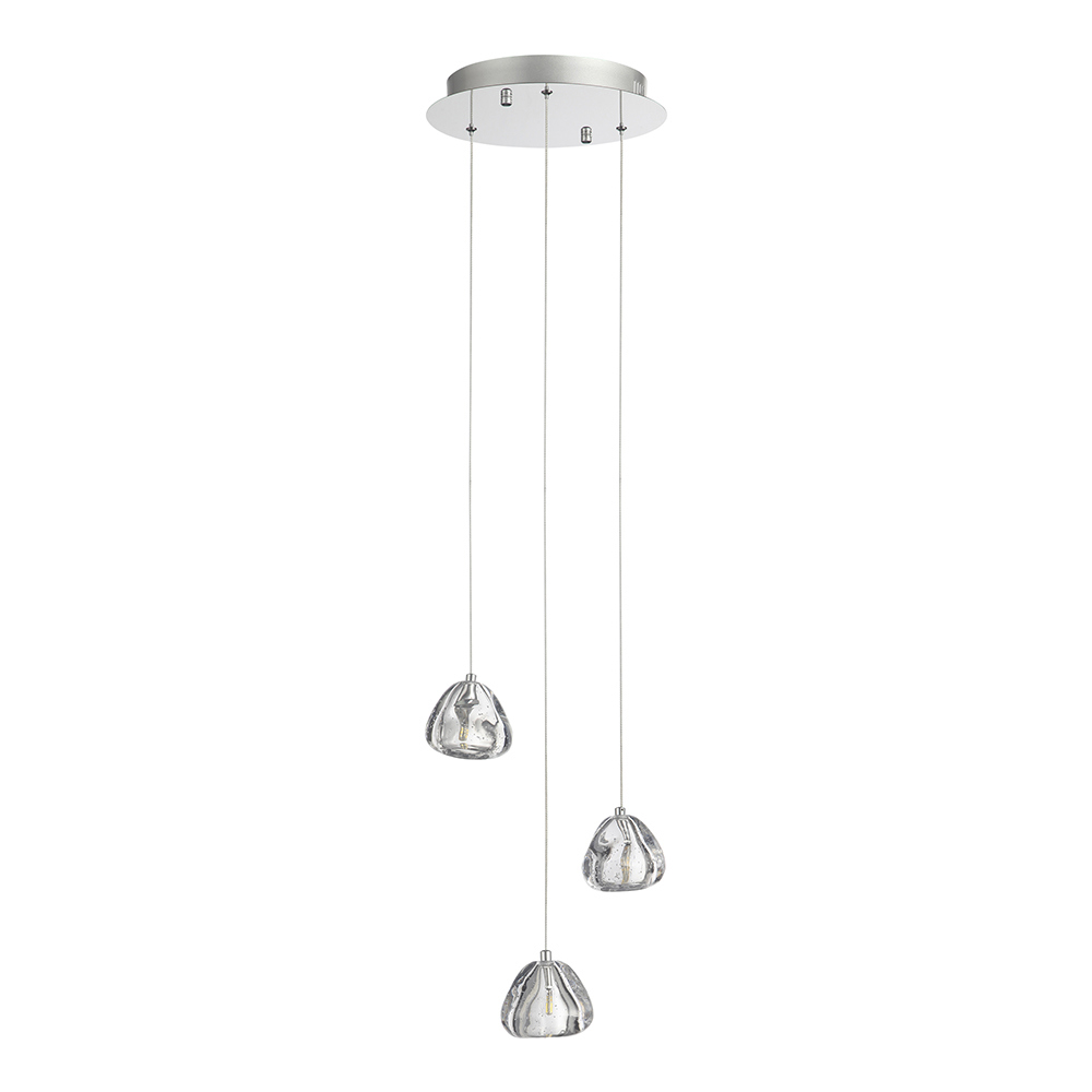 Изображение товара Светильник подвесной светодиодный ST Luce Waterfall Sl6017.101.03 3 м² теплый белый (желтый) свет цвет хром