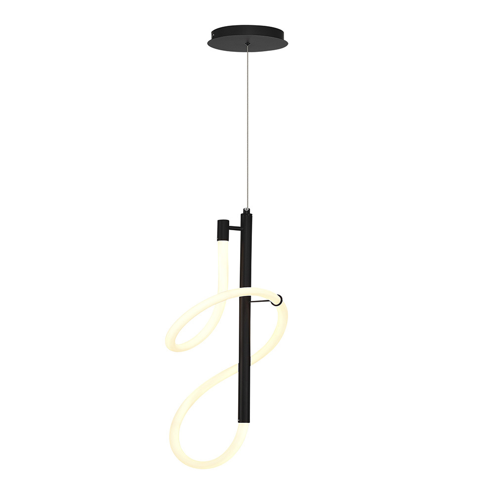 Изображение товара Светильник подвесной светодиодный ST Luce Sagrato Sl6102.403.16 6 м² теплый белый (желтый) свет цвет черный