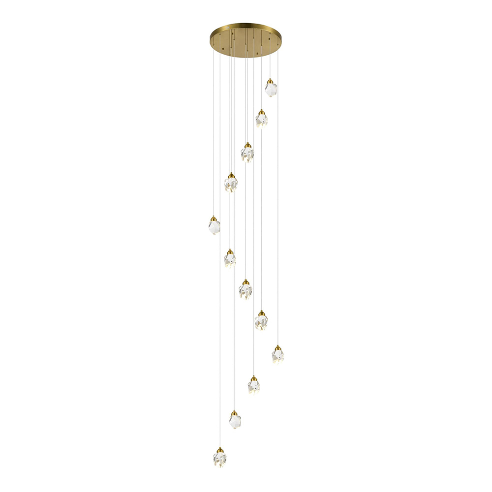 Изображение товара Подвесной светодиодный светильник ST Luce Cascato SL6114 203 12 15 м² теплый белый золотистый