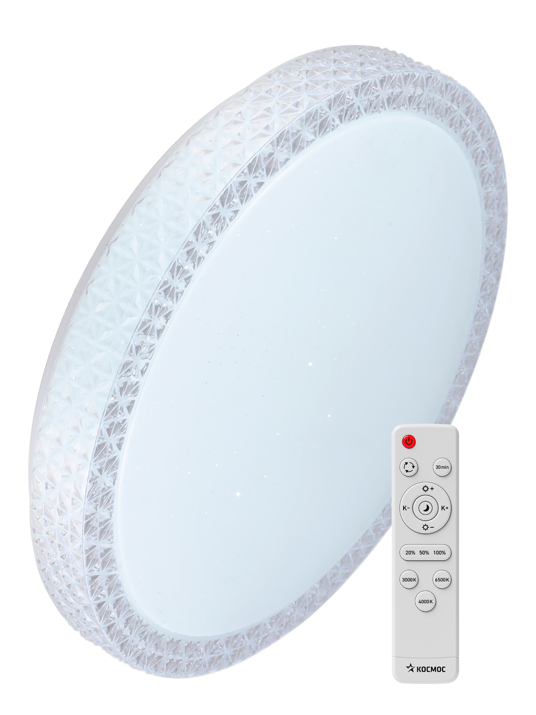 Изображение товара Светильник настенно-потолочный светодиодный Космос KSSaph55W с пультом управления